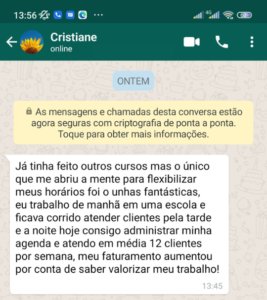 depoimento cristiane e